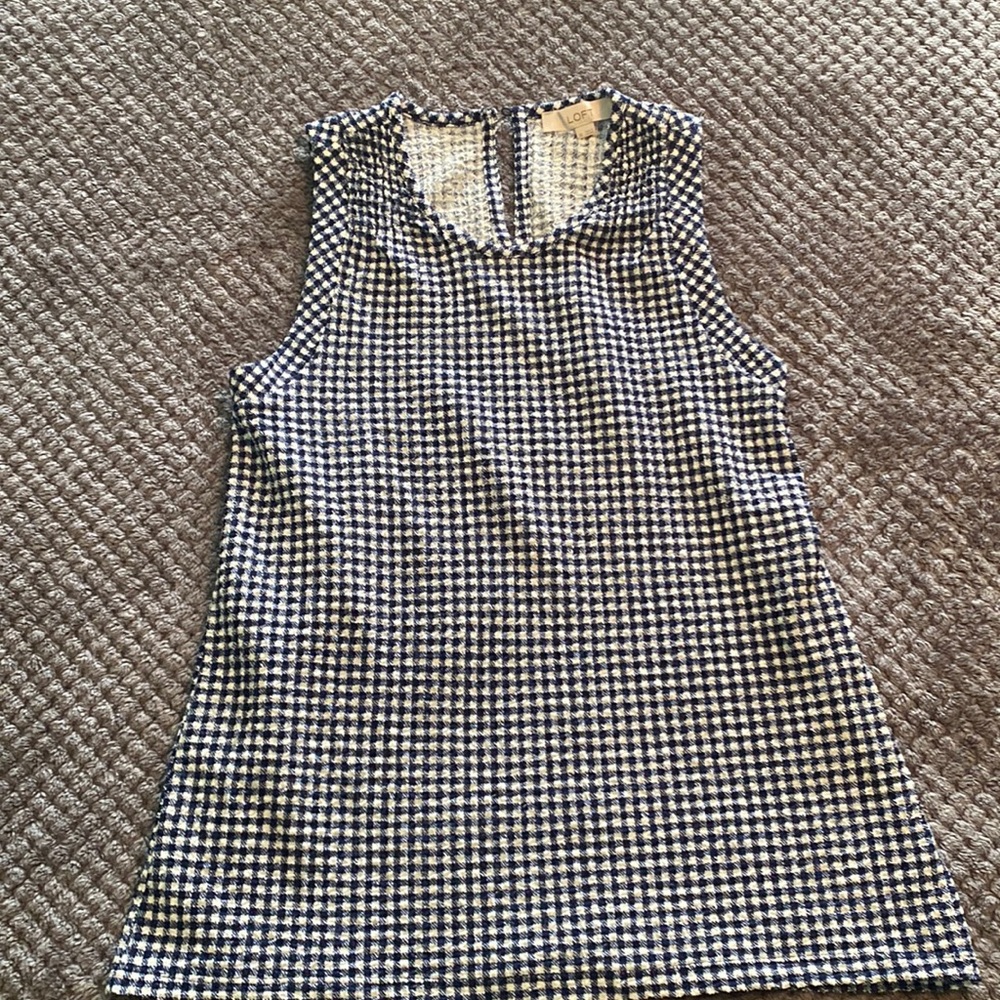 Blue & White Loft top